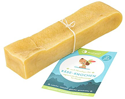 AniCanis Käseknochen XXL für sehr große Hunde - Zahnpflege & Zahnstein | Hundekäse, laktosefrei, lang-anhaltender Kauspaß, Stressabbau, Mundgeruch, ohne Zusatzstoffe