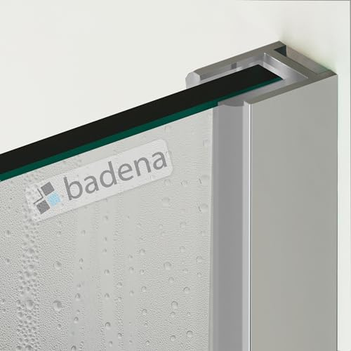 Badena Wandanschlussprofil Dusche 200 cm für 8 mm Glas I Wandprofil Duschwand verchromt I U-Profile Aluminium I U-Profil Dusche Glaswand I Walk in Dusche I Duschwand Halterung