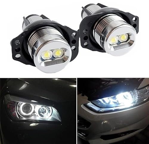 2 bombillas LED blancas de ojos de ángel Angel Eyes Canbus compatibles con BMW E90 E912006-2011 Berlina Break