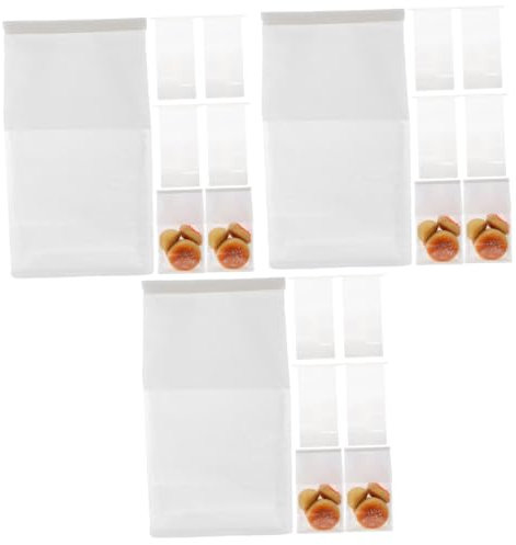 minkissy 150 bolsas de embalaje de papel kraft, bolsas de papel marrón, bolsas de pan de papel kraft, bolsas de embalaje de panadería con ventana, embalaje de pan, bolsas de regalo para el hogar,