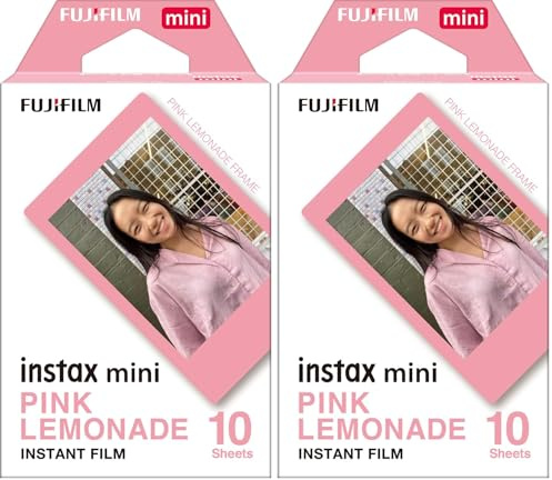 instax mini Film, Pink Lemonade (1x10 Aufnahmen), 2er Pack