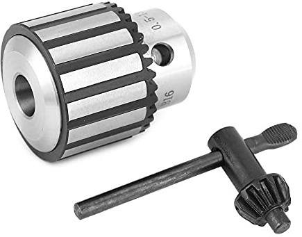 0,5–13 Mm B16 Hochleistungs-Bohrfutter aus Stahl mit Schlüssel, Hochpräzises Gewinde und Konische Bohrung, Beschichtet mit Elektrotauchlack, Drucklager für Spannkraft und Gute