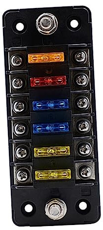 Gatuida Porta Fusibili Vie Con Ritardante e Doppie Assicurazioni Custodia Trasparente Facile Da Installare Resistente Temperature Estreme Compatibile Con Auto Barche