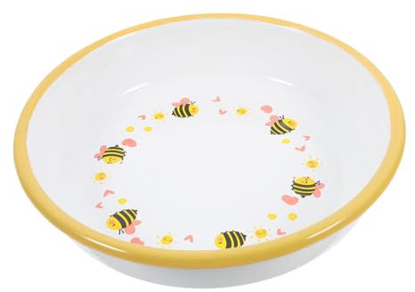 Cabilock Vintage-emaille-schüsseln Emaille-rührschüsseln -schüsseln -waschbecken Vintage-obstschale -sauerteigschüssel -waschschüssel