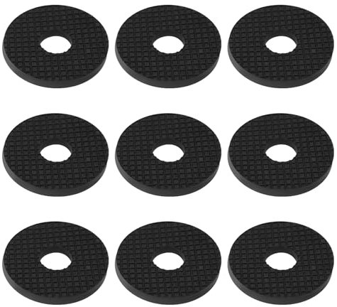 EMSea Lot de 100 rondelles en caoutchouc M8 - Rondes plates - 25,8 mm de diamètre extérieur x 8 mm de diamètre intérieur x 3 mm d'épaisseur - Pour installations sanitaires, machines industrielles,