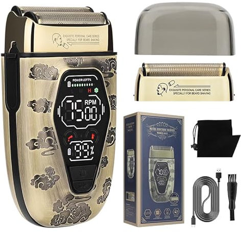 AOOWU 2-in-1 Rasierer Herren Elektrisch, Mini-Elektrorasierer, Nass- und Trockenrasierer Tragbarer Elektrischer Rasierer für Herren Damen, Rasierer IPX7, Toilettenartikel in Reisegröße