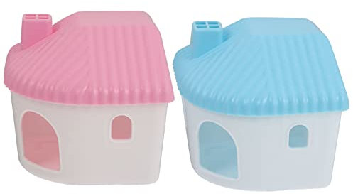 SEWOART 2stücke Hamsterhäuschen Als Versteck Und Spielzeug Für Kleine Haustiere Hamsterhütte Aus Robustem Material Für Hamster Und Ratten