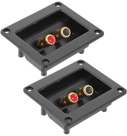 HOMOCONO 2pezzi Terminali Per Altoparlanti Morsettiera Professionalper Casse Acustiche Connettori Doppia Connessione Per Impianti Audio e Setup Domestici Stabilità e Durata Garantite