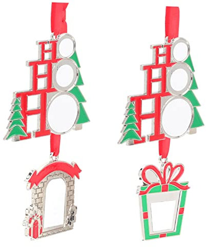 HOLIDYOYO 4stücke DIY Sublimationsornament-rohlinge Weihnachtsdekor Anhänger Weihnachtsbaumdeko Zum Aufhängen Für Fenster Wand Kamin