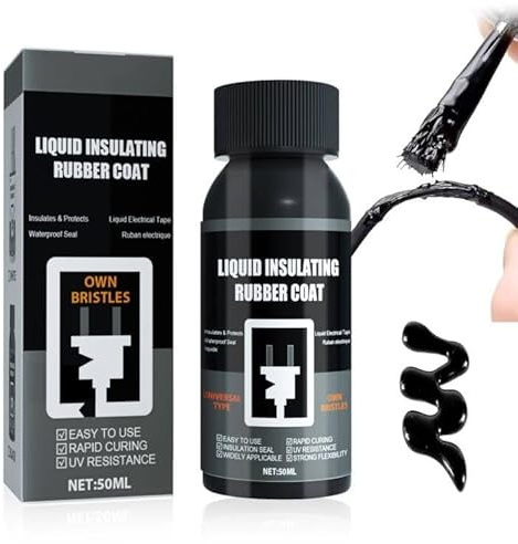 Fengyang Cinta aislante líquida, adhesivo aislante líquido, adhesivo de aislamiento impermeable, cinta de aislamiento eléctrico para aislamiento líquido para electrónica (negro)