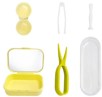 EHDWXVZM Pintiere di Lenti A Contatto da 1 Pezzo, Scatola di Lenti A Contatto da 1 Pezzo, Strumenti Ausiliari di Inserzione, Viaggi Convenienti, Strumenti per La Cura degli Occhi Creativi.