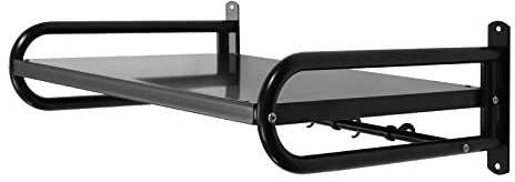 Wandhalterung für Mikrowelle, Schwarze Küchenregale, 53 cm Wandhalterung für Mikrowelle, Tragkraft 30 kg, geeignet für die Aufbewahrung Verschiedener Gegenstände in Küche oder Bad und zur Dekoration