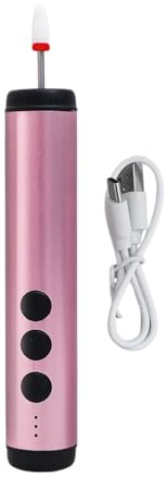 Nagelfil - elektrisk nagelfil | 2-i-1 bärbart dubbelt huvud med uppladdningsbart batteri, nagelborr för manikyr i skönhetssalong, resor, bröllop, spa, evenemang