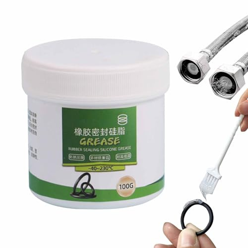 Graisse de silicone imperméable - Outil d'entretien, facile à utiliser, protection contre les fuites, résistance aux hautes températures, convient aux appareils de plomberie moteur, conserve le