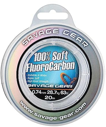 Savage Gear Fluorocarbon Vorfachschn. Angeln - 100% Soft 50m