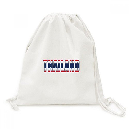 DIYthinker Thailand Land Flag Name Canvas-Rucksack-Reisen Shopping Bags