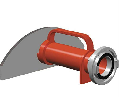 Geakv Hydroschild Storz C Buse murale de pompier en métal léger pour pompiers Rouge