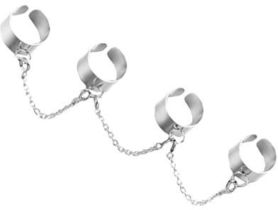 Happyyami Offene Finger Kette Ringe Kombination Ring Stapelbar Knuckle für Frauen der Partei Punk Gothic Stange Jahrgang Schmuck