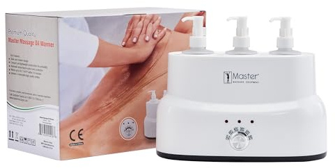 Master Massage Three Bottle Massage Oil Warmer-Professional Massage Lotion Heater with Empty Bottles- Massage Cream Heating Device- Massage Oil Bottle Warming Heater Heating Furnace