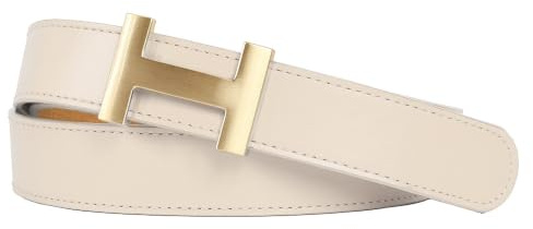 Zakatte • Damen Gürtel aus Kunstleder mit H-Schnalle Hüftgürtel Taillengürtel Damengürtel BS058