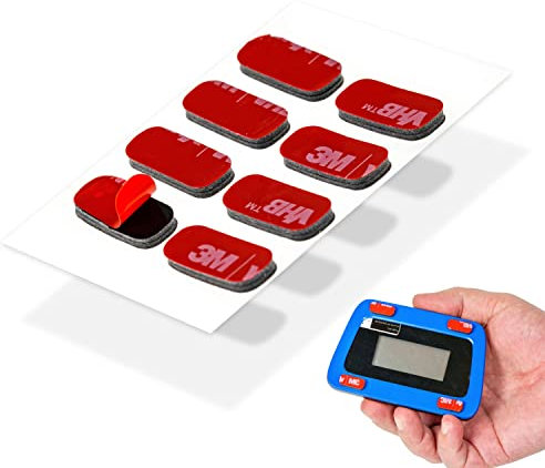 Ersatz Klebepads Set, 8 Stück, kompatibel mit Parkwächter V0 elektronische Parkscheibe, doppelseitiger Spezialkleber für Windschutzscheibe, Kleber Pads Parkuhr, Klebesticker Glas Kit Parking Disc