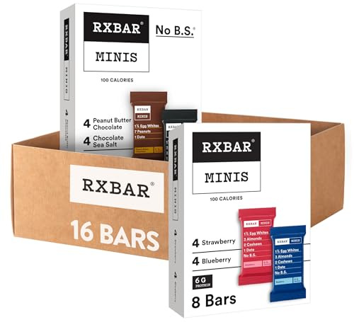 RXBAR Minis Protein Bars, Snack Bars, Variety Pack (16 Count)