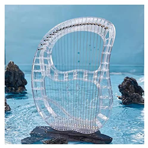 Lyre Harfe 21 Saiten Lyre Harp Instrument Transparentes Lyre Klavier -Harfen -Musikinstrument Mit Tuner