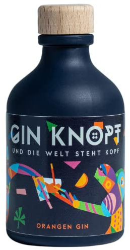 Gin Knopf - mediterrane Orange 44% - 0,05l Mini