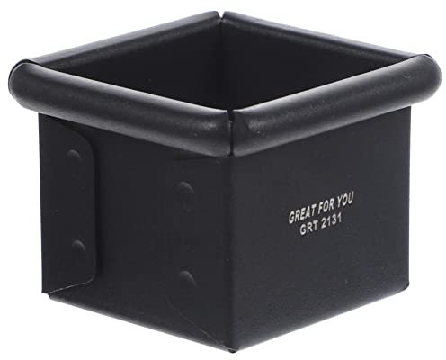 Kichvoe Molde Cuadrado para Tostadas Mini Molde para Pan Fuente para Hornear con Tapa Bandeja para Hornear Pan Mini Tostadas Herramientas Pequeñas Aleación De Aluminio Doble Cara