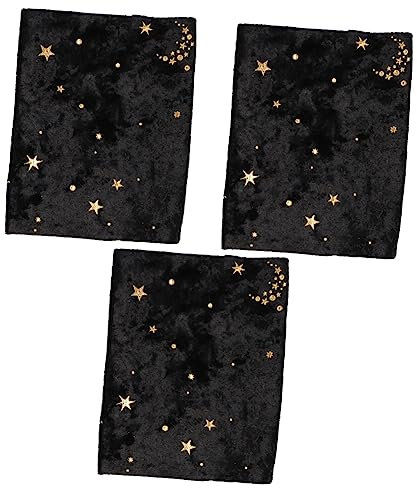 NUOBESTY 3st Bucheinband Aus Stoff Bucheinband Mit Goldprägung Buchcover Handgefertigter Buchumschlag Buchhülle Schützender Buchumschlag Notizbuch Lehrbuch Bronzierendes Samttuch