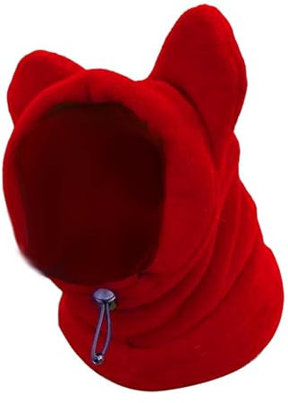 Baoblaze Hundehaube, warme Mütze, Winter-Haustiermütze, verdickte, weiche Ohren, Kapuzenpullover, Halswärmer, Schal für kleine, mittelgroße und große Hunde,
