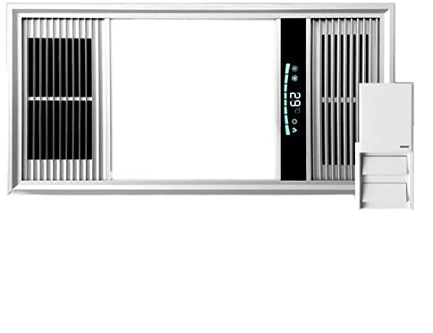 Extractor de Baño Combo de luz de ventilador de escape de techo integrado, ventilador de baño ultra tranquilo con DIRIGIÓ Ventilador de ventilación de luz, ventilación de techo Extractor Cocina ( Colo