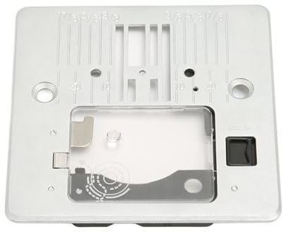 Stichplatte für Singer 4411, Q235 Stahl Nähmaschine Stichplatte Präzise Position Nadelstichplatte mit Abdeckplatte Ersatz für Singer 4411 4423 4432 4452 44S