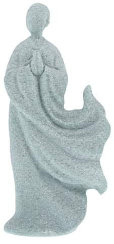 Amosfun Buddha-Statue Für Schreibtisch Retro-Dekoration Innenbereich Buddha-Figur Aus Skulptur Für -Garten