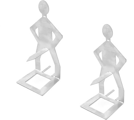 LERANXIN Salsicce Accessori per Barbecue 2 Pezzi, 205 x 65 mm, Acciaio Inossidabile Regali per Uomo, in Piedi, Creativo in Piedi per Barbecue a Forma di Uomo per Barbecue, Regali Creativi, Feste Gita