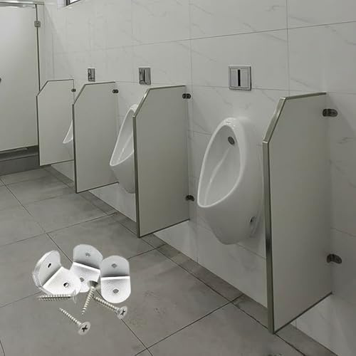 Moubhjd Paroi de séparation pour urinoir, Cloison d'urinoir murale, cloison de toilette avec écran de confidentialité pour urinoir pour hommes, pour écoles/shopping/lieux publics (4Pcs）