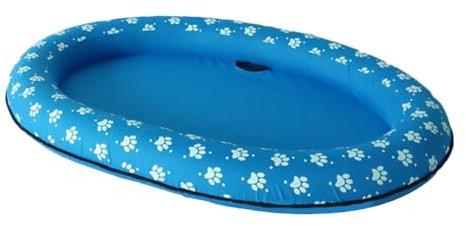Piscina para perros | Cama flotante inflable para la piscina - Nadador para perros duradero y plegable, juguete de juegos acuáticos para niños