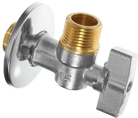 WHAMVOX 1pezzi Valvola Ad in Rame Di Qualità Per Intercettazione Acqua Ermetico Installazione Rapida Adatto Bagno Wc e Giardino