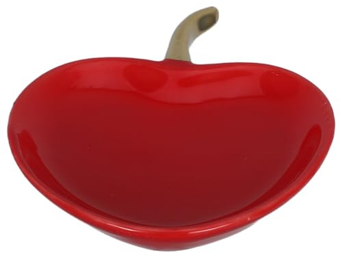 Piattino Portagioielli in Ceramica Rosso Stile Giapponese per Oggetti | Piatto Decorativo, Organizer per Piccoli Accessori, Pulizia Semplice, Gusto Giovanile, Tono Moderno