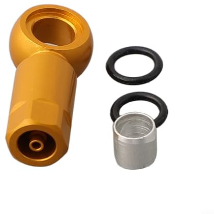 Besttoolifes Connecteur olive de frein hydraulique Bh90 pour aluminium pour tuyau en alliage ayant des tubes de raccord de frein hydraulique compatibles avec 48 mm (jaune)