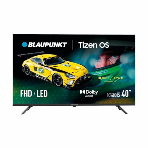 BLAUPUNKT Smart TV 40 Full HD LED, Tizen OS 8.0 con Wi-Fi y Bluetooth 5.1, HDMI/USB, Sintonizador DVB-C/T/T2/S2, 40FCT6000S