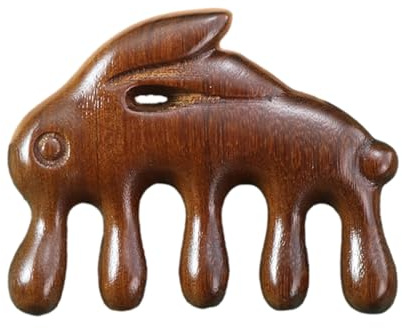 Peine Masajeador de Cuero Cabelludo de Madera Cepillo De Cabello Portátil | Cepillo Masajeador de Cuero Cabelludo de Sándalo para Cuello Mano Pierna Hombro Hombre Mujer Relajación Diaria