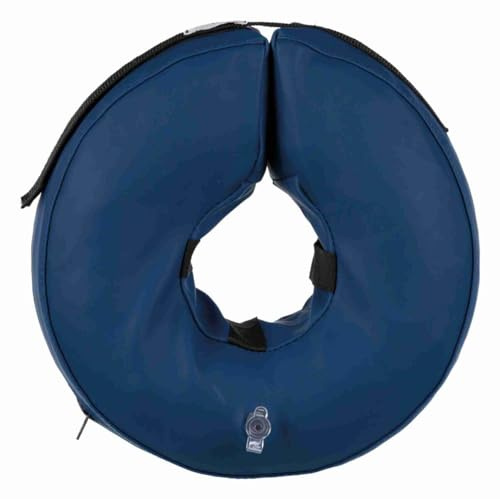 Trixie 19542 Schutzkragen, aufblasbar, S: 24–31 cm/9,5 cm, blau