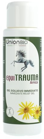 EQUI TRAUMA Gel naturale all?Arnica?utile per defaticare muscoli, tendini e articolazioni post lavoro per cavalli 250 ml