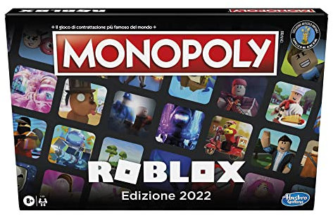 Monopoly Roblox (Kinderspielzeug, ab 8 Jahren, Hasbro Gaming) Länderversion: Italien ( Mehrfarbic )
