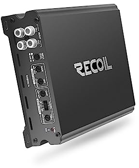 Recoil DI1200.4 Full-Range Class-D 4-Channel Car Audio Amplifier 2400 Watts, 2-4 Ohm Stable, Mosfet Power Supply, Bridgeable