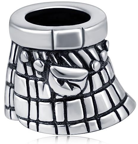 Charms de la falda de Escocia apto para pulsera de las mujeres de Pandora, Vintage plata esterlina 925 charm escocés Kilt Reino Reino Unido cuentas, Regalos para Dia de la Madre/Dia del Padre/Viajes
