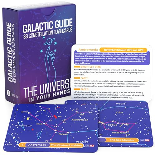 Briston 88 Sternbild-Astronomie-Karten: STEM Umfassende Studie – Himmels- und Sterndiagramme – Universum Exploration für Studenten, Lehrer, Hobbyisten, Grundschule und Heimschule Lernen