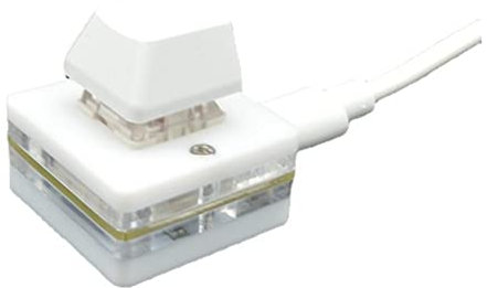 Croerma - Mini Clavier de Jeu RGB 1 Touche Pour OSU, Programmation Macro Photoshop, Mécanique à Tige Rouge