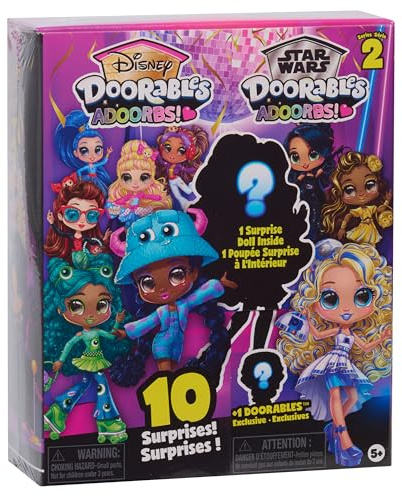 Disney Doorables Muñecas Adoorbs coleccionables Accesorios (Serie 2), de 14 cm, Elegante muñeca articulable, Juguetes para niños a Partir de 5 años de Just Play